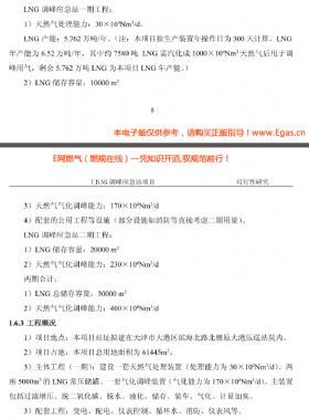 天津LNG調(diào)峰(液化、氣化）應(yīng)急站項(xiàng)目可行性研究報(bào)告